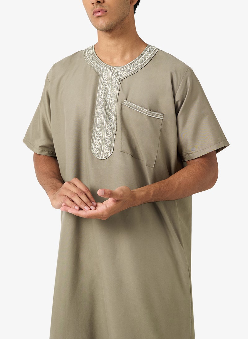 روبرت وود ثوب كلاسيكي بياقة مستديرة - Image 3